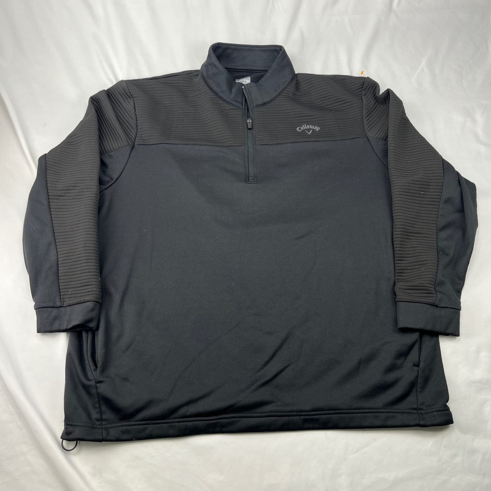 Callaway Golf Performance Fleece Lined Black Quarter Zip Pullover